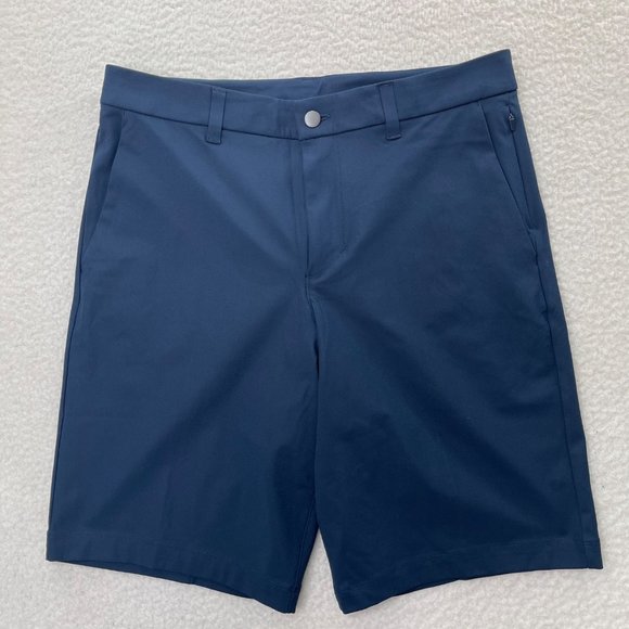 lululemon athletica Other - Lululemon Shorts Mens 32 Navy Commission Relaxed Warpstreme 11 ABC Flat Front
